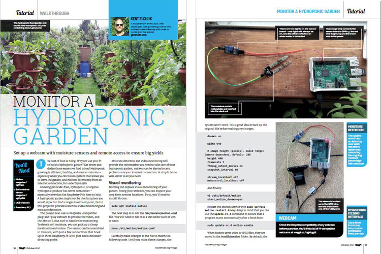 MagPi Sensor and Hydroponics