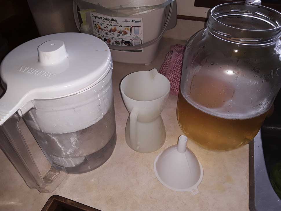 Preparing Kombucha